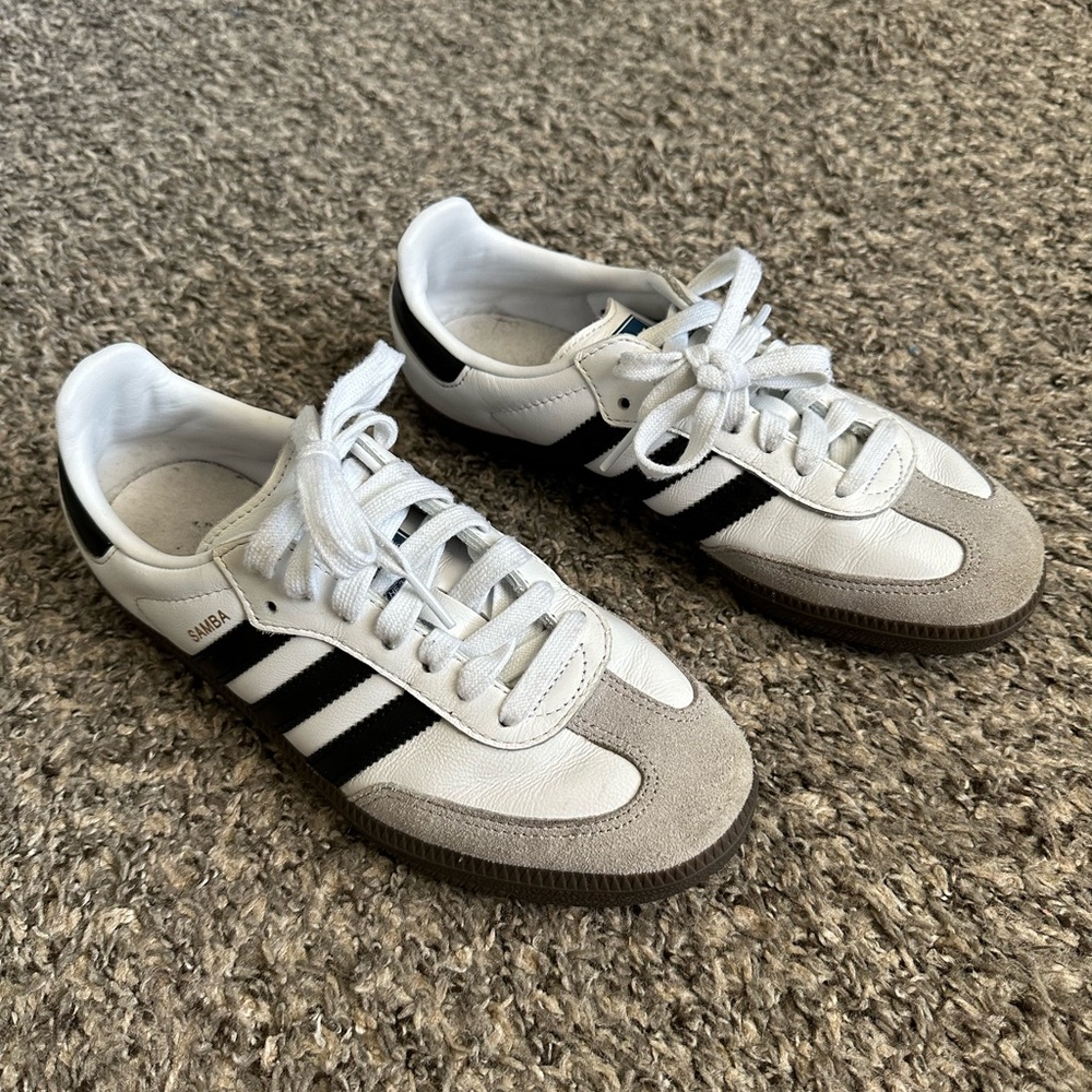 Adidas White and Black Sneakers